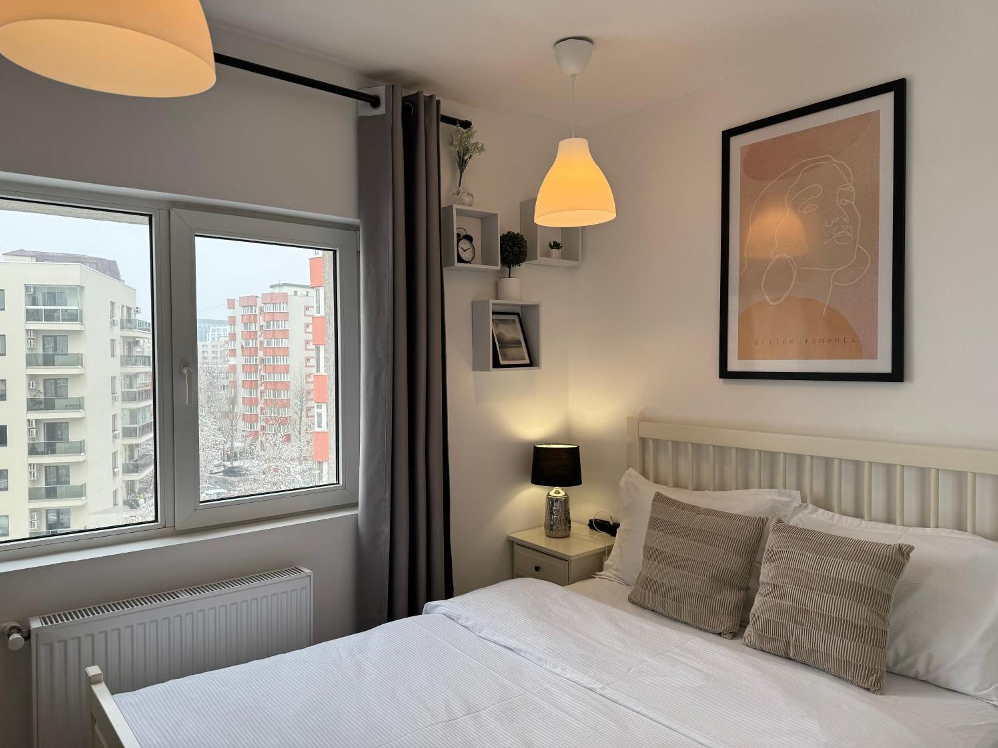 Evan Cozy Flat With Balcony & Parking, 13 September Bukarest Kültér fotó