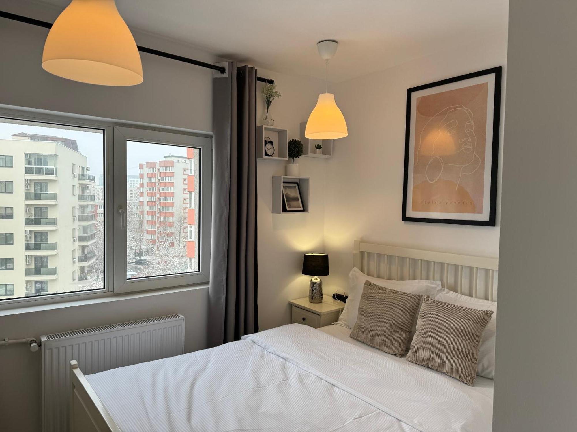 Evan Cozy Flat With Balcony & Parking, 13 September Bukarest Kültér fotó