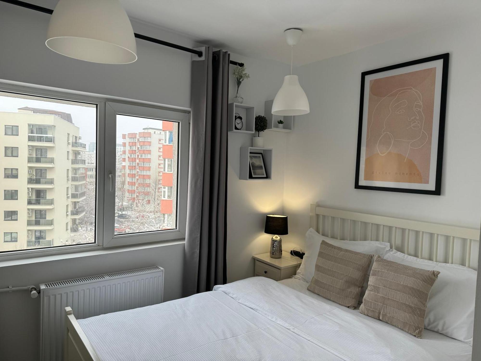Evan Cozy Flat With Balcony & Parking, 13 September Bukarest Kültér fotó